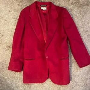 Vintage LL Bean Wool Blazer Made in USA Size 4 Petite